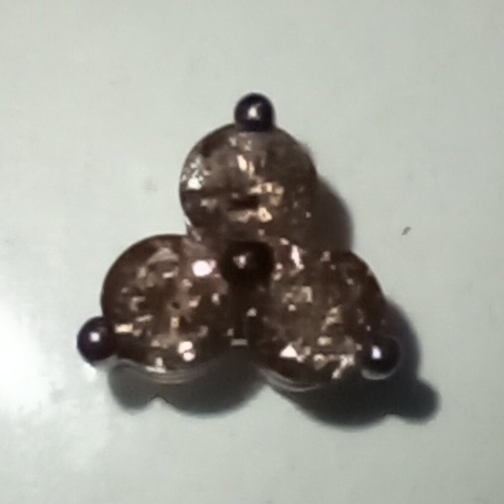 14Kt White Gold 0.40ctw Chocolate Diamond 3-Stone Slide